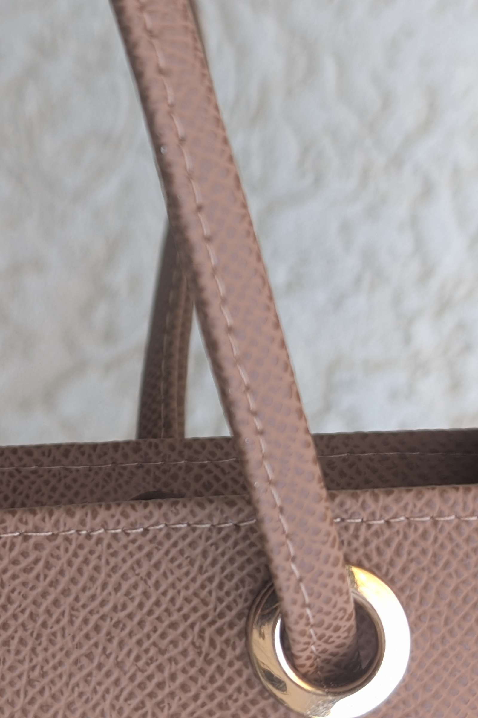 TRAPEZE BAG - CREAM & BROWN