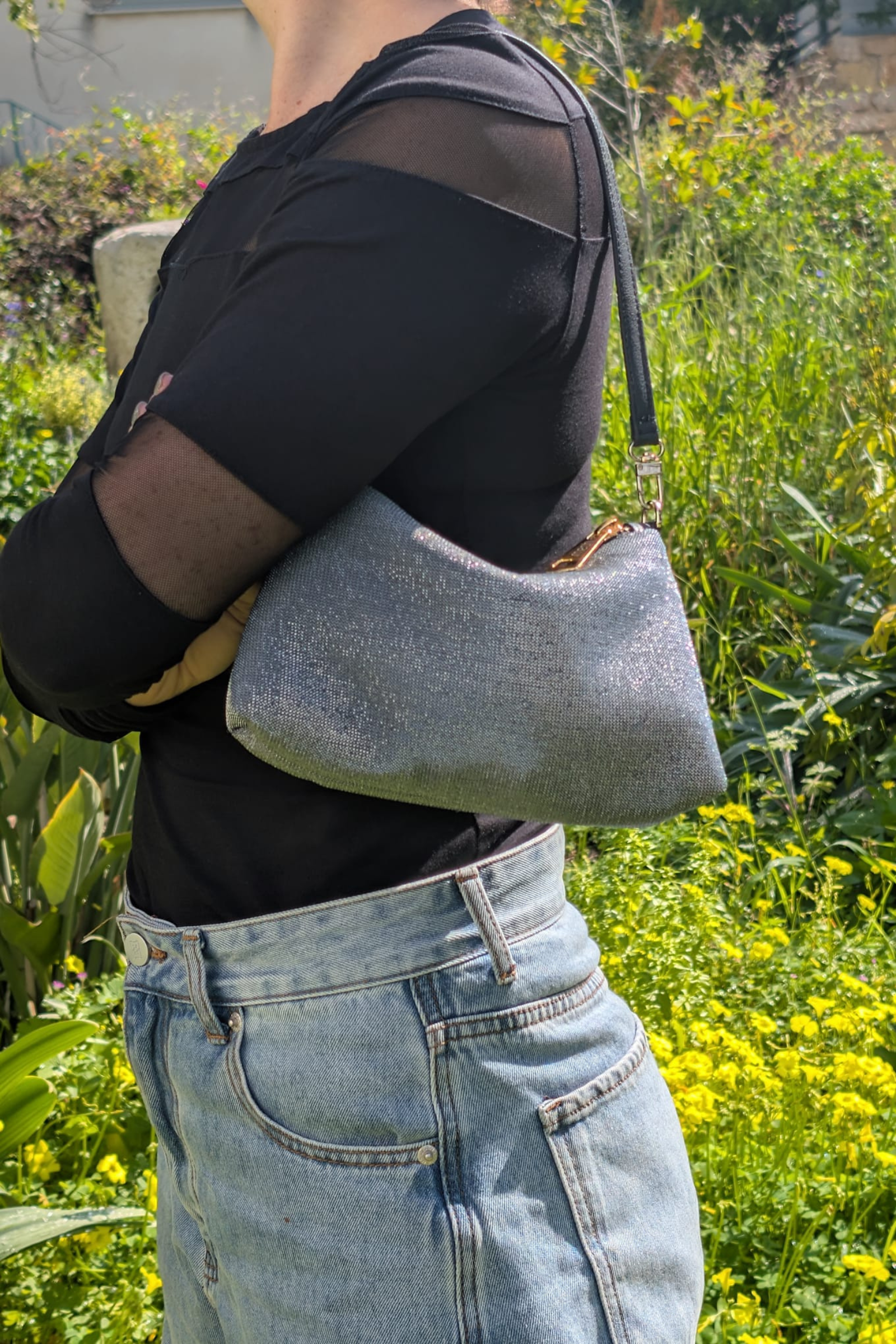 Mini MESH Bag - Silver