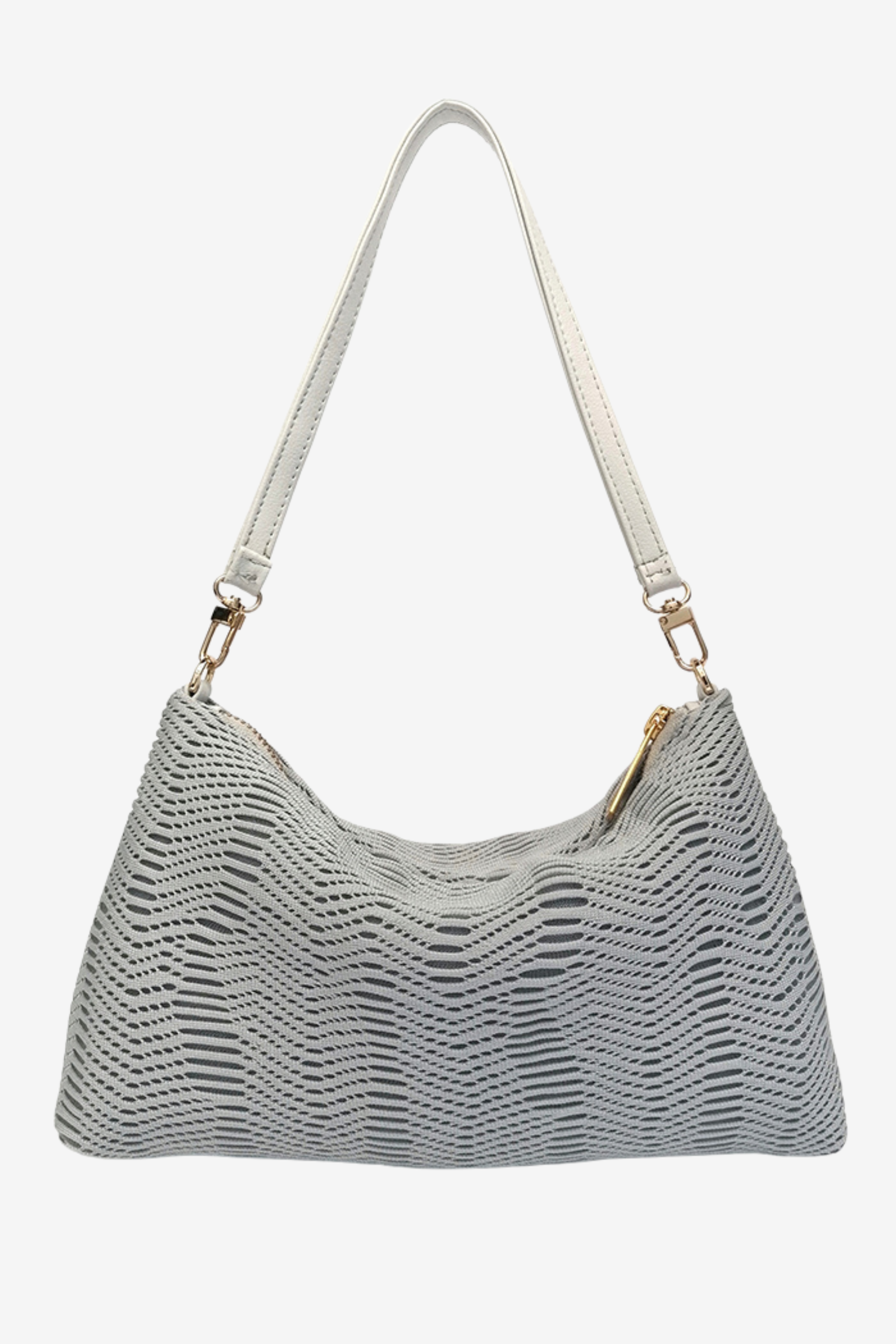 ZIPPER MESH BAG - SPORTY GRAY
