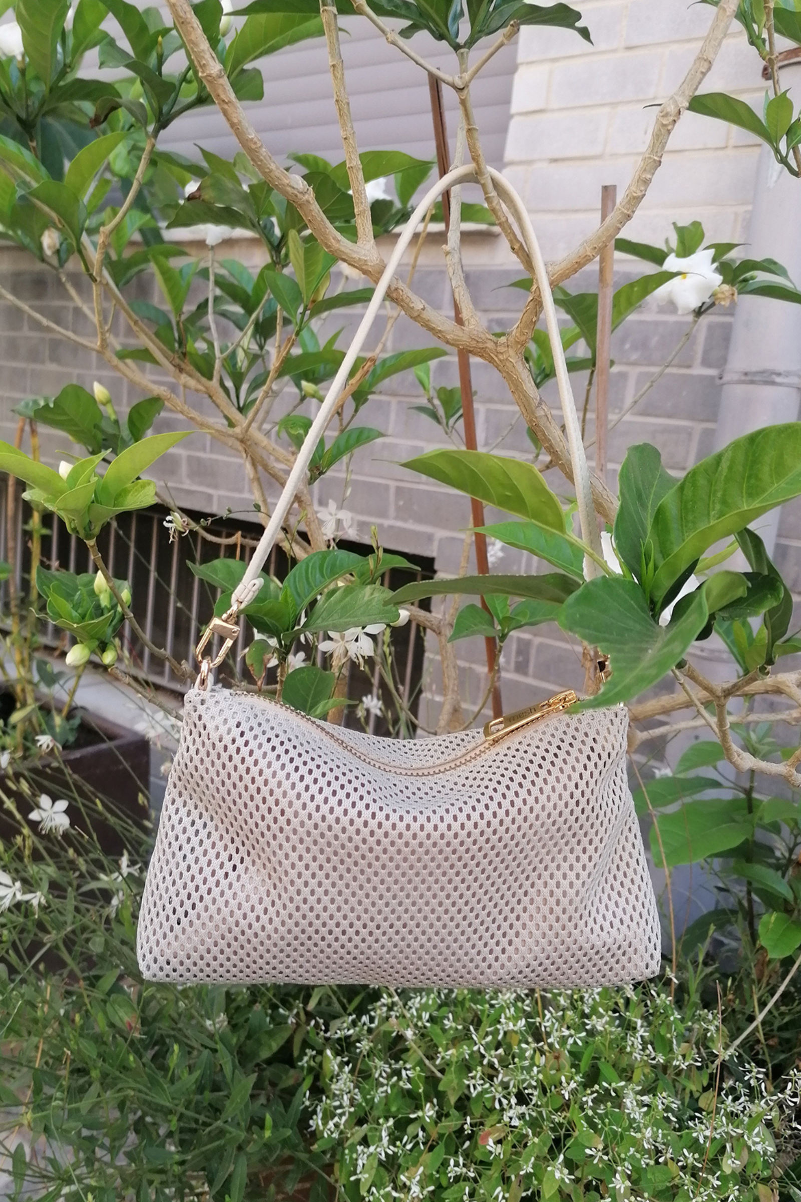 Mini MESH Bag - Stone White