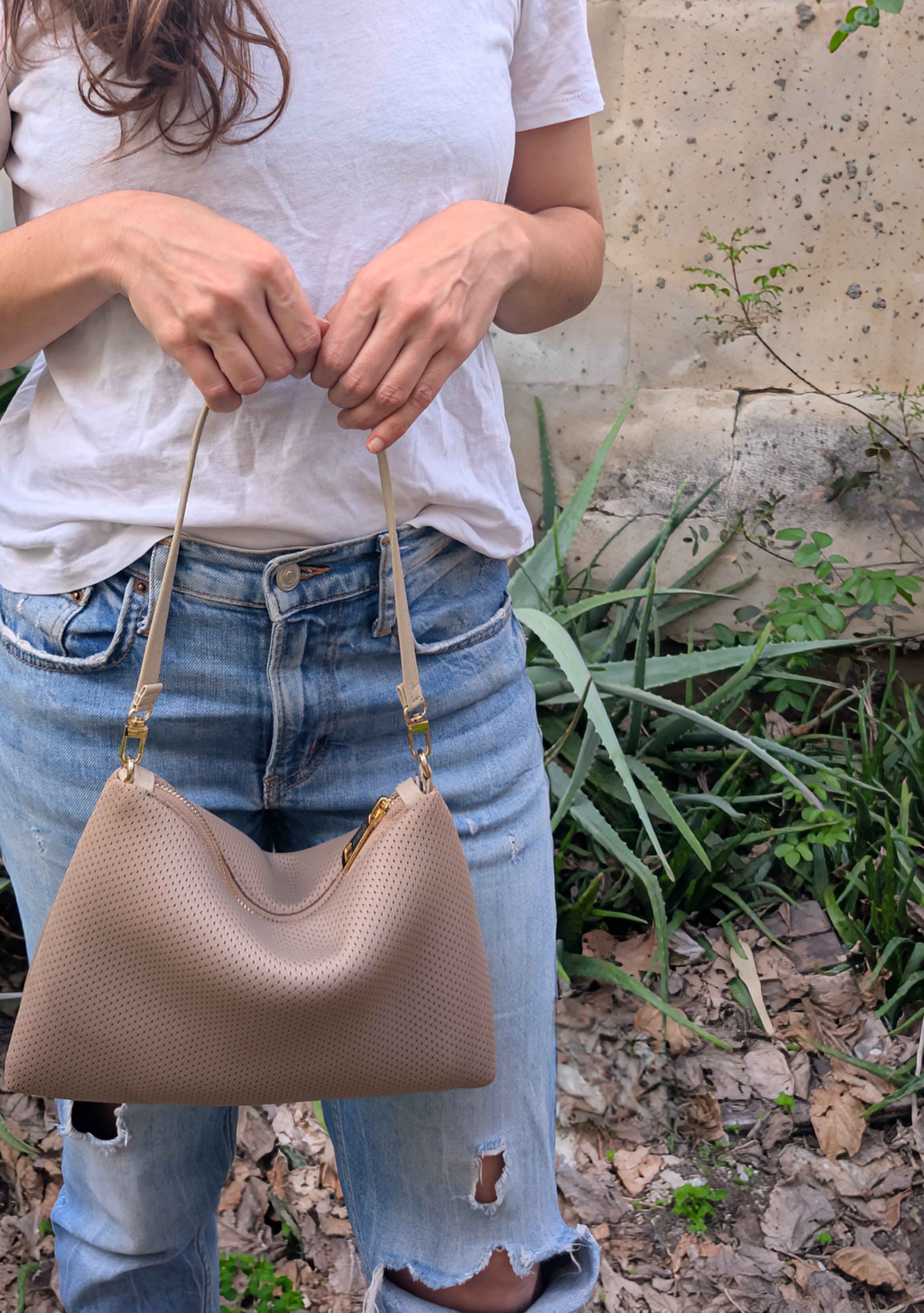 ZIPPER MESH BAG - SPORTY KHAKI