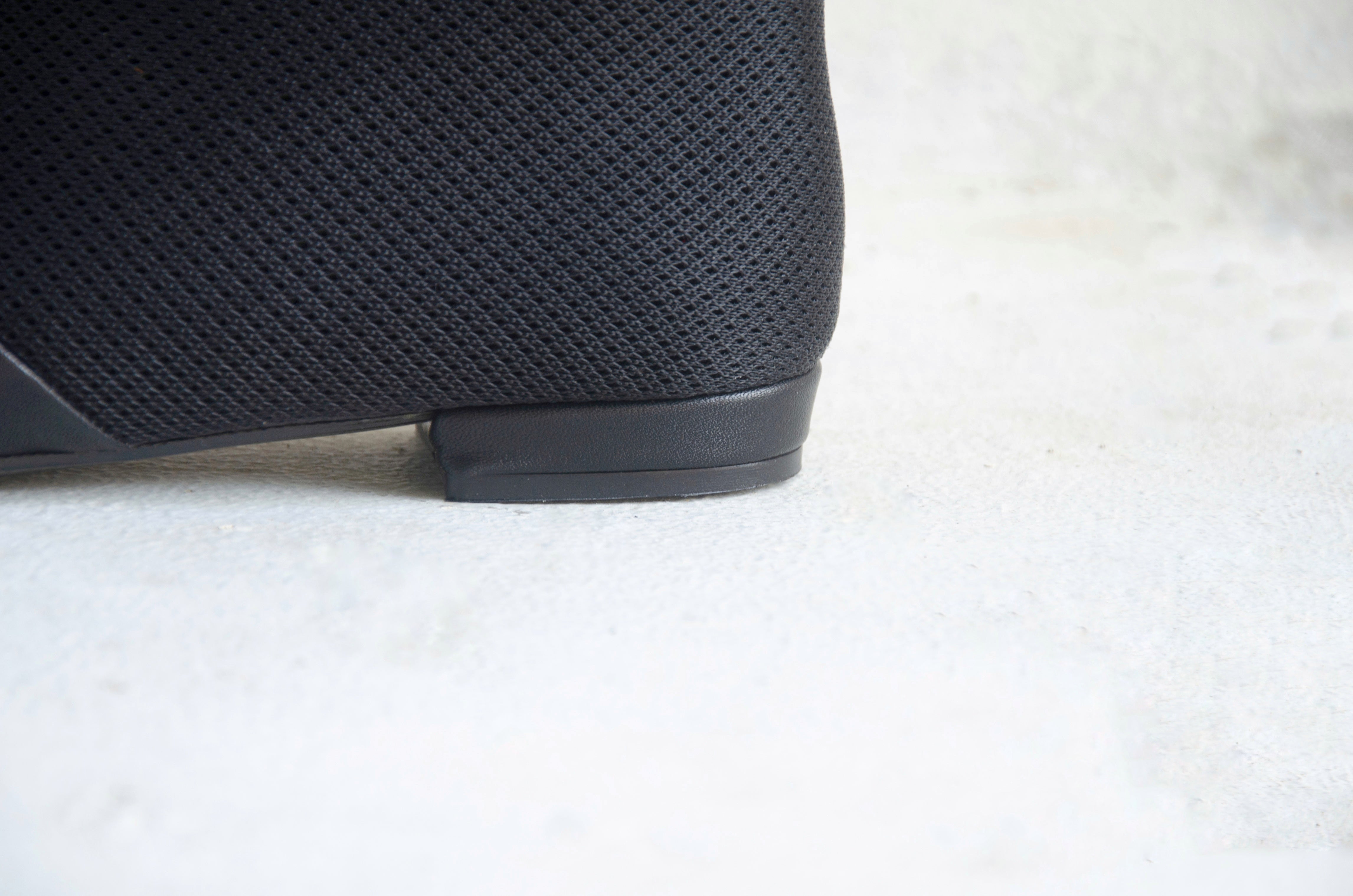 #16 FLAT - SUPER BLACK MESH BOOTIES