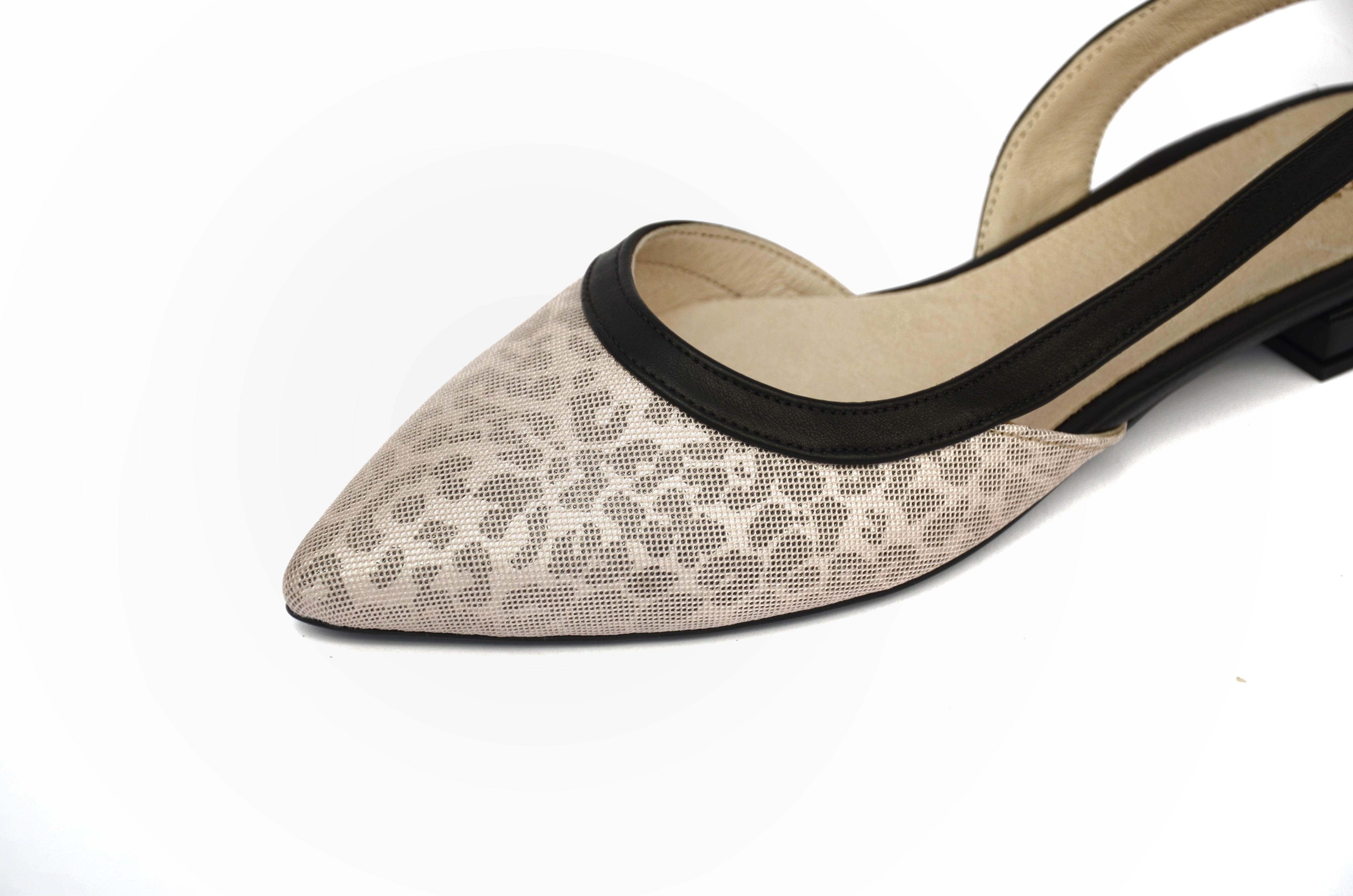 #15 Leoprd print & Black leather Flats