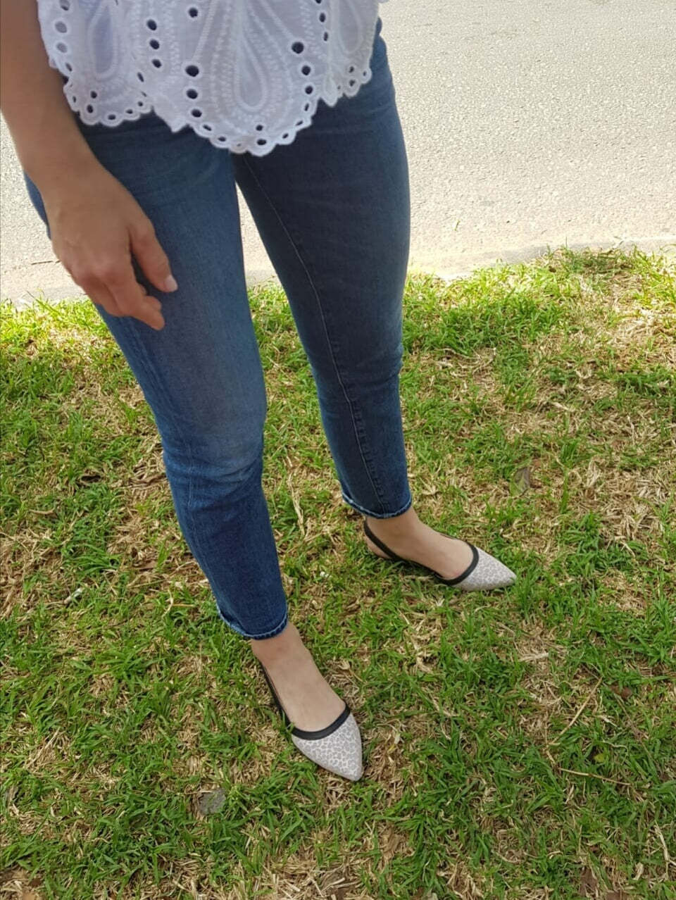 #15 Leoprd print & Black leather Flats