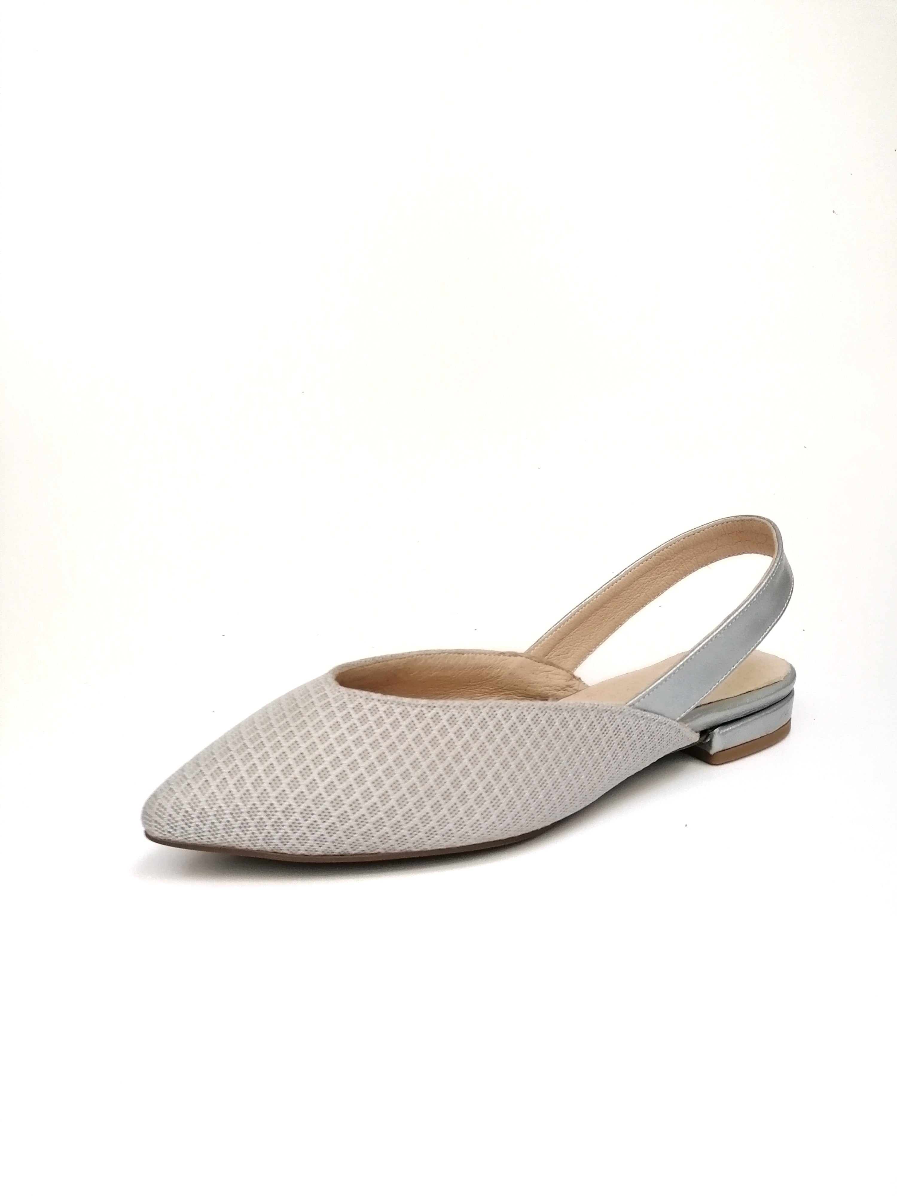 #14 Silver MESH Flats