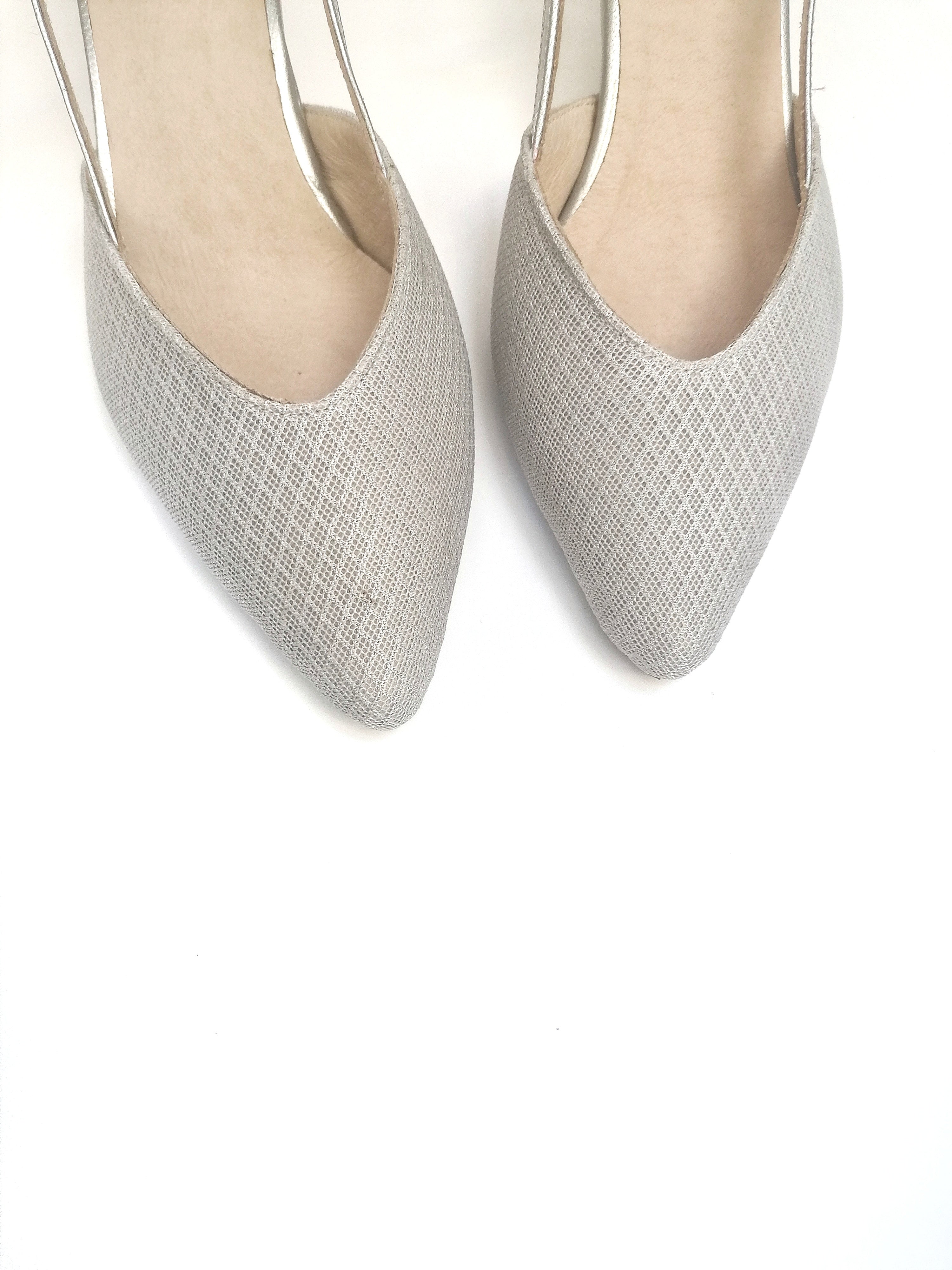 #13 Silver mesh Sandal