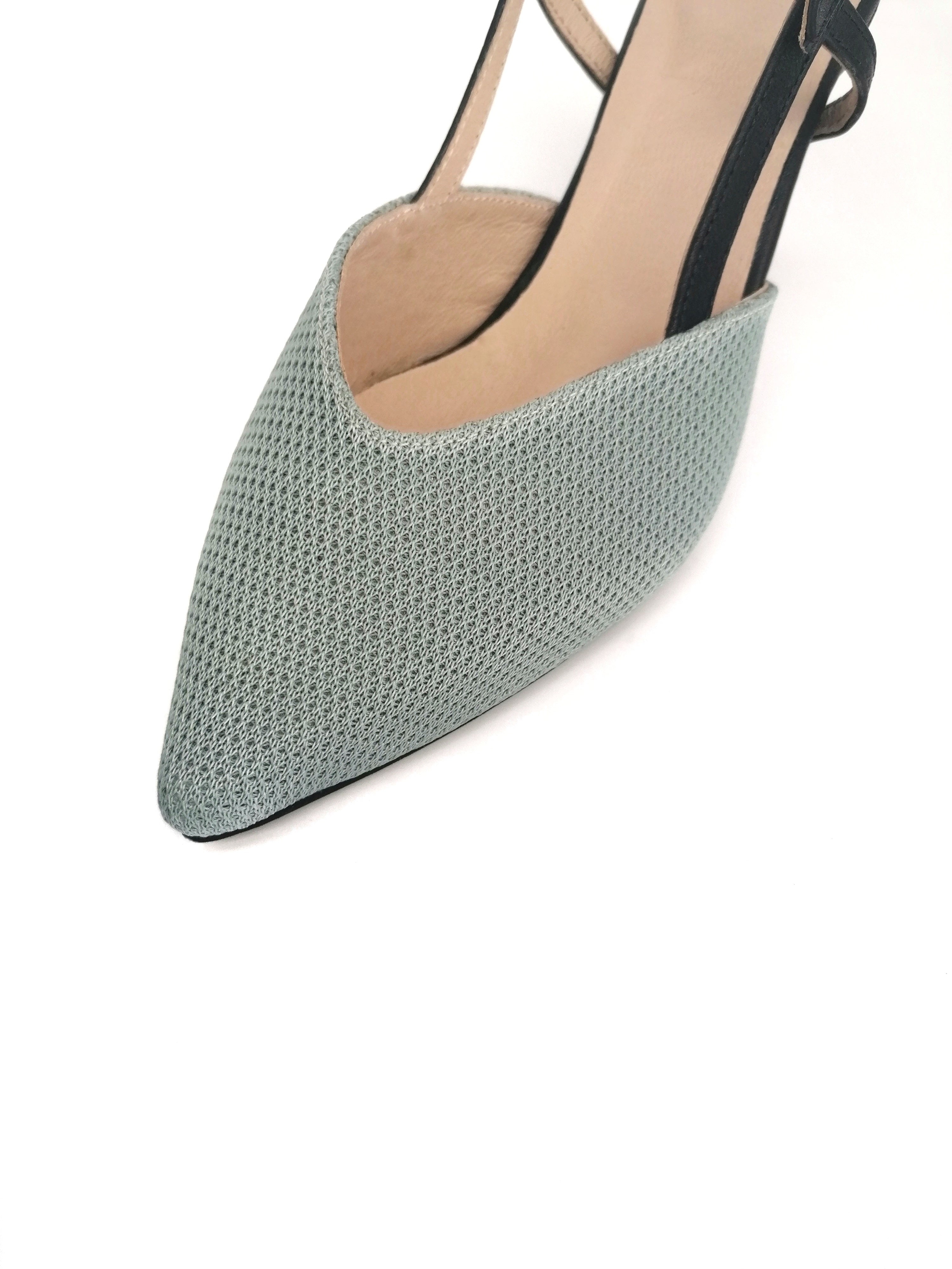 #13 Dusty mint mesh sandal