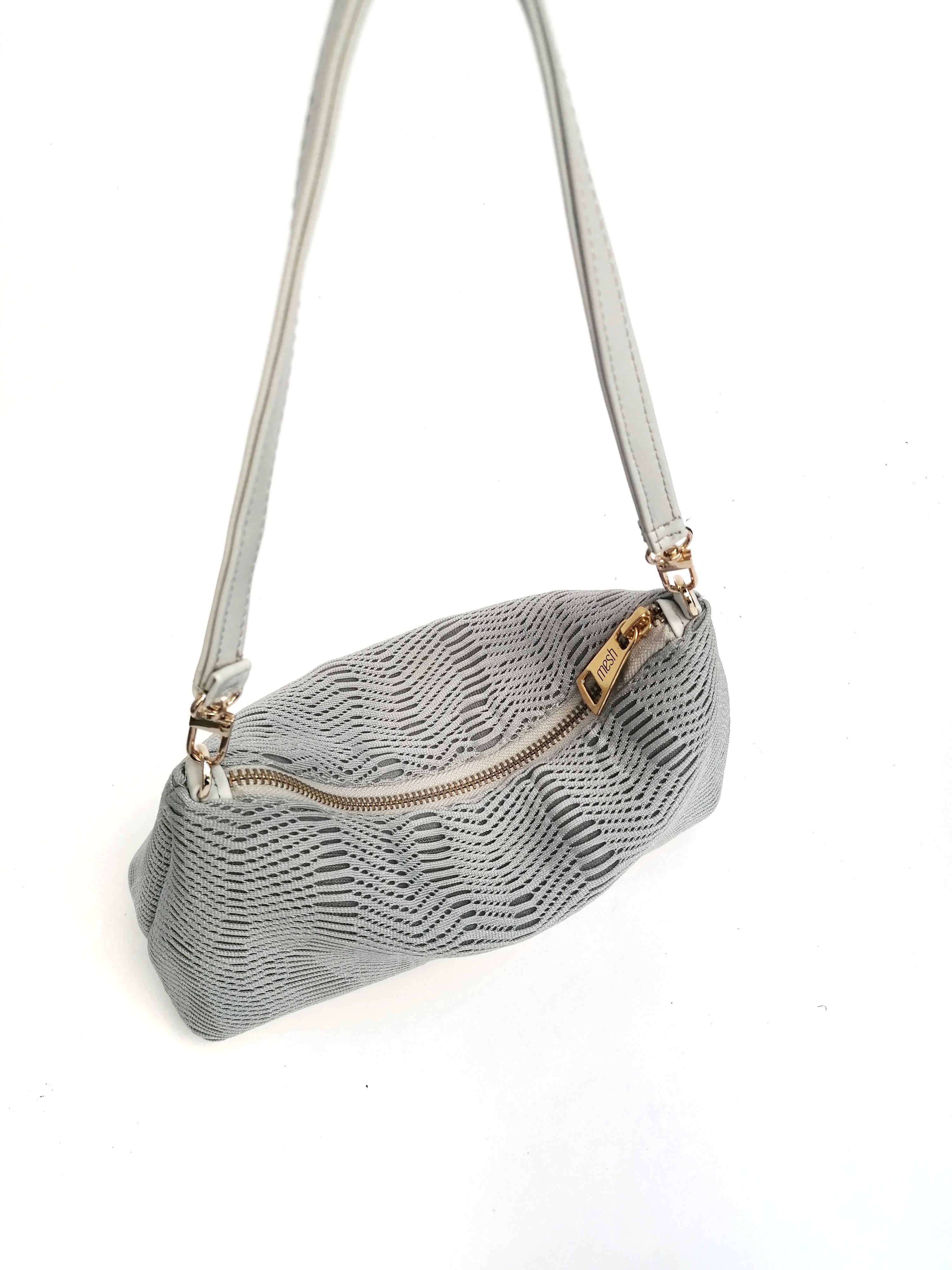 ZIPPER MESH BAG - SPORTY GRAY
