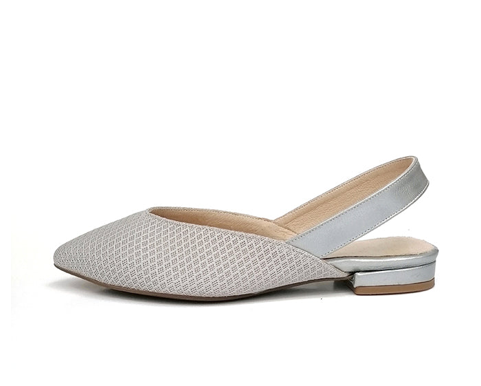 #14 Silver MESH Flats