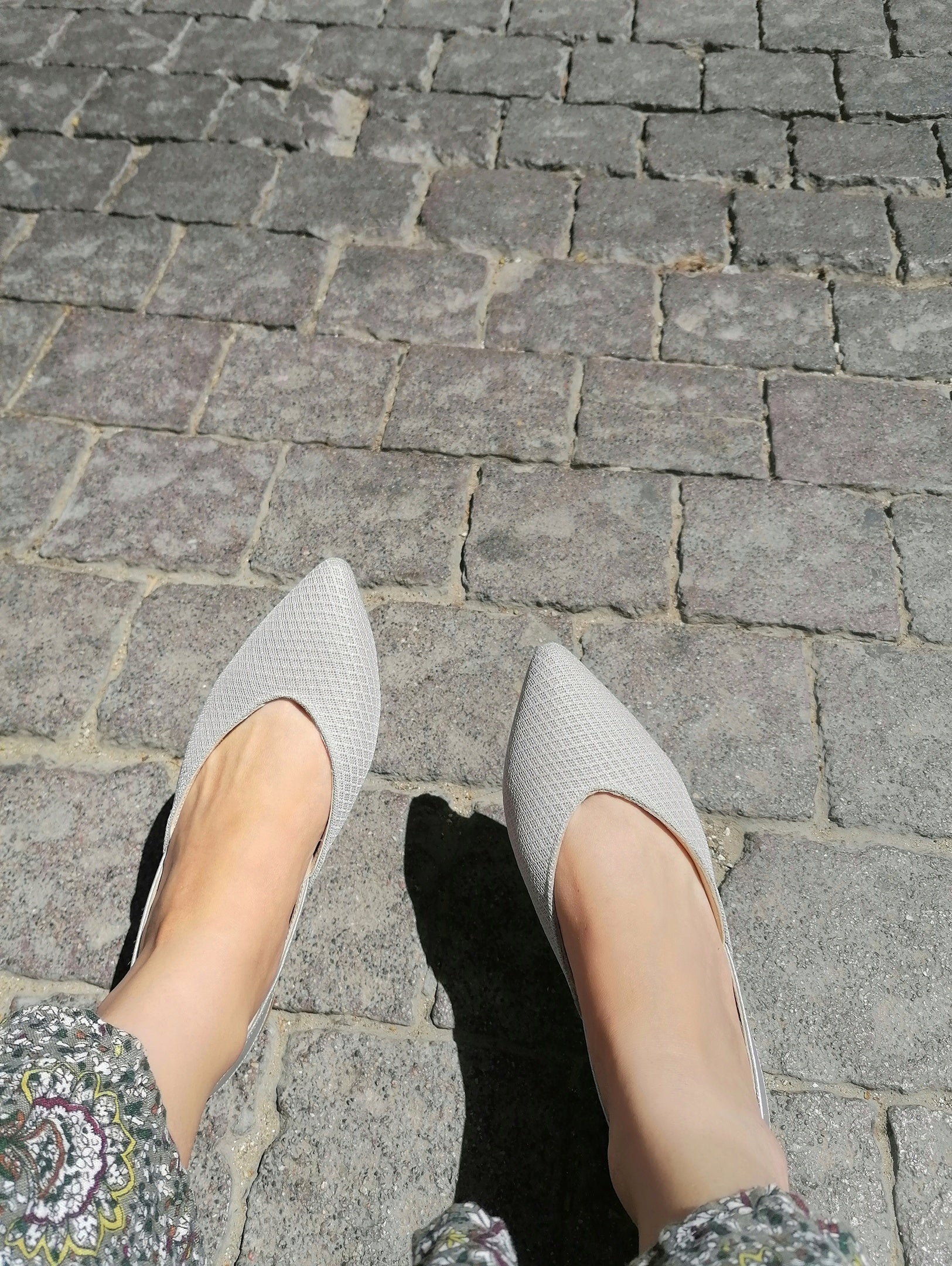 #14 Silver MESH Flats