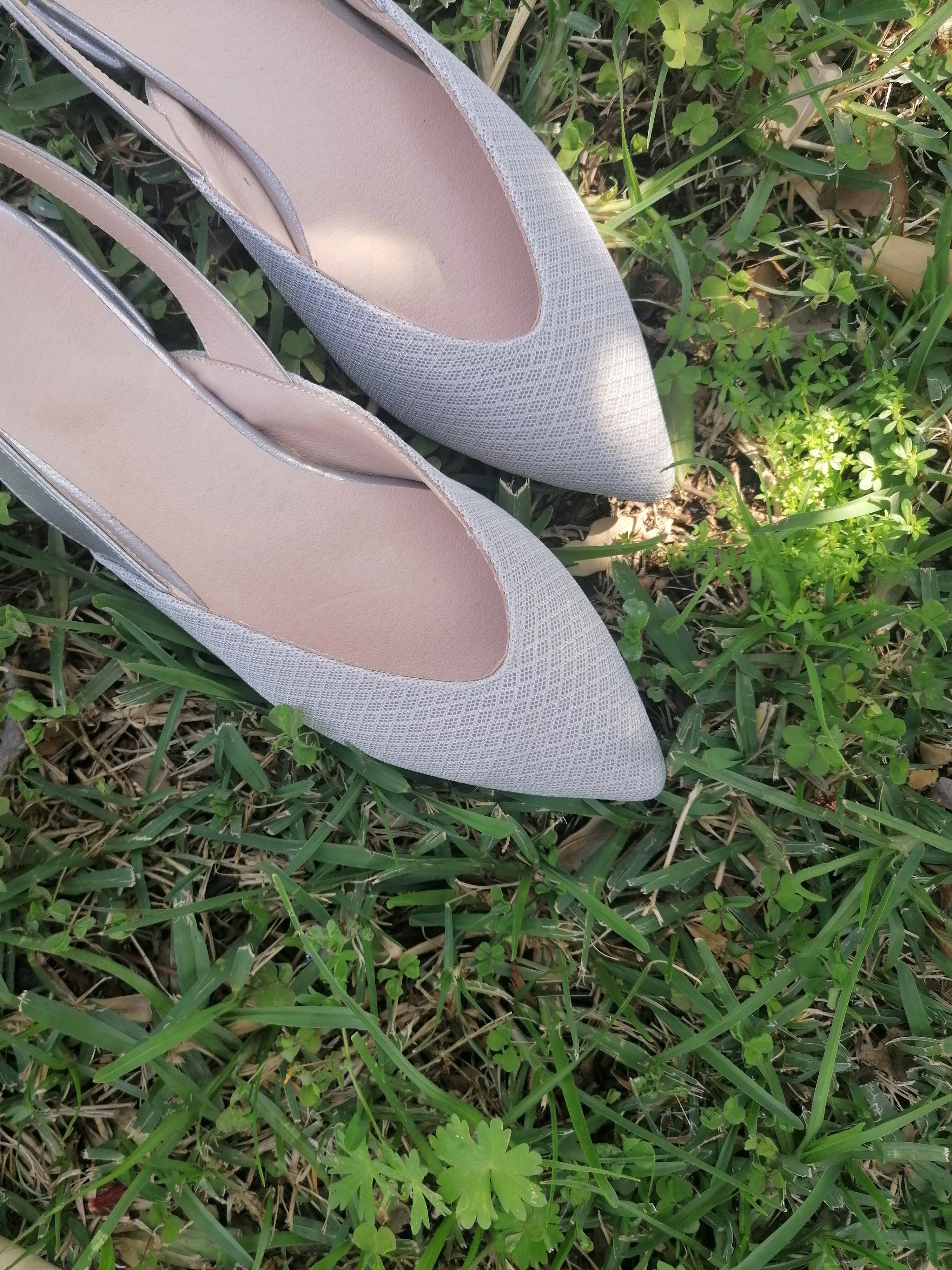 #14 Silver MESH Flats