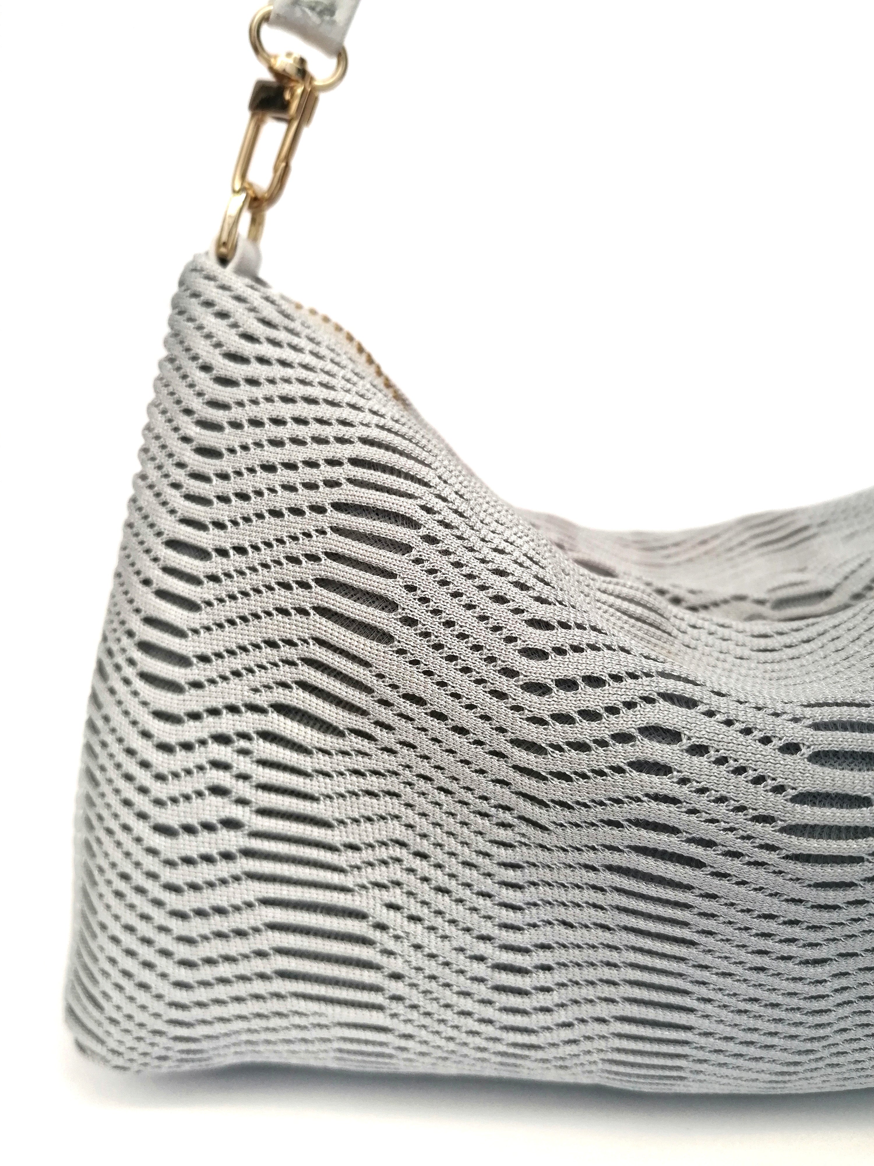 ZIPPER MESH BAG - SPORTY GRAY